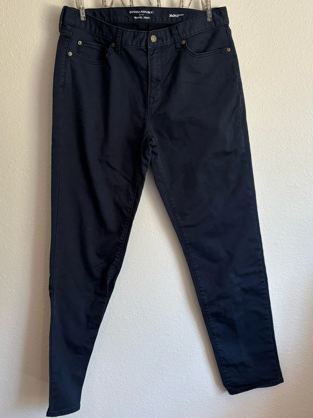 Banana Republic Navy Travel Jeans - Athletic Fit